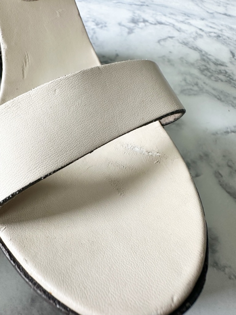 Stella McCartney Beige Chunky Wooden Platform Sandals - Picture 7 of 12